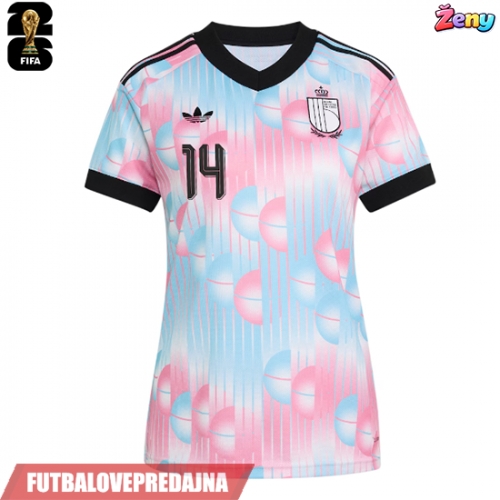 Lacne Ženy Futbalové dres Belgicko Matias Fernandez-Pardo #26 MS 2026 Krátky Rukáv - Preč